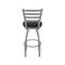 Holland Bar Stool Co OD410 Jackie Stainless Steel 25 Swivel Outdoor Counter Stool with Breeze Black Seat OD41025SSOD004 - alternate 8